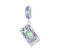 Carta dei Tarocchi - Il Fascino Matto, Accessorio Braccialetto Fascino in Argento Sterling 925, Compatibile con Collana Braccialetto Pandora