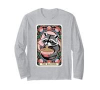 Carta dei tarocchi Il procione giapponese Ramen Noodles Raccoon Maglia a Manica