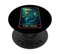 Carta dei Tarocchi La Sirenetta Sciocca PopSockets PopGrip Adesivo