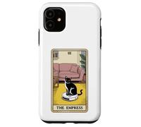 Carta dei Tarocchi L'imperatrice Cat On Robot Aspirapolvere Divertente Gatto Custodia per iPhone 11