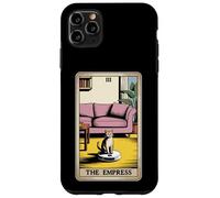 Carta dei Tarocchi L'imperatrice Cat On Robot Aspirapolvere Divertente Gatto Custodia per iPhone 11 Pro Max