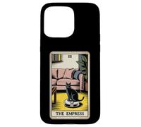 Carta dei Tarocchi L'imperatrice Cat On Robot Aspirapolvere Divertente Gatto Custodia per iPhone 15 Pro Max