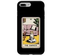 Carta dei Tarocchi L'imperatrice Cat On Robot Aspirapolvere Divertente Gatto Custodia per iPhone 7 Plus/8 Plus