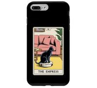 Carta dei Tarocchi L'imperatrice Cat On Robot Aspirapolvere Divertente Gatto Custodia per iPhone 7 Plus/8 Plus