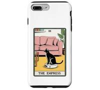 Carta dei Tarocchi L'imperatrice Cat On Robot Aspirapolvere Divertente Gatto Custodia per iPhone 7 Plus/8 Plus