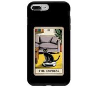Carta dei Tarocchi L'imperatrice Cat On Robot Aspirapolvere Divertente Gatto Custodia per iPhone 7 Plus/8 Plus