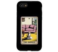 Carta dei Tarocchi L'imperatrice Cat On Robot Aspirapolvere Divertente Gatto Custodia per iPhone SE (2020) / 7/8