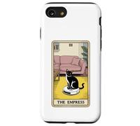 Carta dei Tarocchi L'imperatrice Cat On Robot Aspirapolvere Divertente Gatto Custodia per iPhone SE (2020) / 7/8
