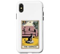 Carta dei Tarocchi L'imperatrice Cat On Robot Aspirapolvere Divertente Gatto Custodia per iPhone X/XS