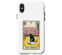 Carta dei Tarocchi L'imperatrice Cat On Robot Aspirapolvere Divertente Gatto Custodia per iPhone X/XS