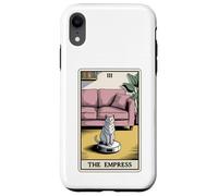 Carta dei Tarocchi L'imperatrice Cat On Robot Aspirapolvere Divertente Gatto Custodia per iPhone XR