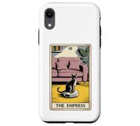 Carta dei Tarocchi L'imperatrice Cat On Robot Aspirapolvere Divertente Gatto Custodia per iPhone XR