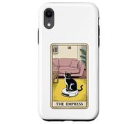 Carta dei Tarocchi L'imperatrice Cat On Robot Aspirapolvere Divertente Gatto Custodia per iPhone XR