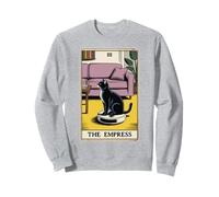 Carta dei Tarocchi L'imperatrice Cat On Robot Aspirapolvere Divertente Gatto Felpa