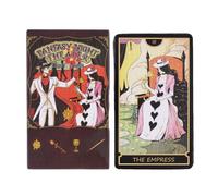 Carta dei tarocchi, mazzo di 78 teatri fantasy, carte di predizione della con significati, set divinazione mistica, gioco di lettura familiare per principianti, esperti, divinazione, uso degli