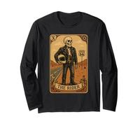 Carta dei Tarocchi Rider - Biker Scheletro Vintage Maglia a Manica
