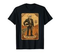 Carta dei Tarocchi Rider - Biker Scheletro Vintage Maglietta