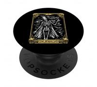 Carta dei Tarocchi Scheletro Mistico - Il Mago PopSockets PopGrip Adesivo
