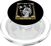 Carta dei Tarocchi Scheletro Mistico - Il pazzo PopSockets PopGrip per MagSafe