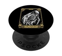 Carta dei Tarocchi Scheletro Mistico - L'Eremita PopSockets PopGrip Adesivo
