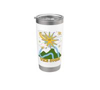 Carta dei Tarocchi Stella Boho Bicchiere termico in acciaio inox doppia parete
