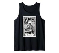 Carta dei tarocchi The Fine Skeleton Coffee Meme Gothic Dark Humor Canotta