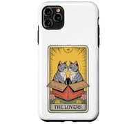 Carta dei tarocchi The Lovers Cats Cuddling Funny Cat Custodia per iPhone 11 Pro Max