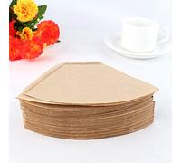 Carta del filtro del caffè, 100PCS 10,2 cm / 4 pollici non sbiancati Carta del del caffè Coni Tazze Accessorio del dripper del filtro dell'espresso del birrero per la