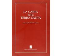 Carta della Terra Santa con i luoghi della vita di Gesù
