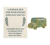 Carta di autobus abbraccio tascabile - carte da scuolabus 2D tascabile per il bambino | Decorazioni fatte a mano di supporto per il ricordo per ragazzi per bambini collezionisti di compleanno di compl