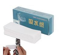 Carta di carta assorbente flauto 100 - Carta per la pulizia di strumenti a assorbente acqua | Mobilità pratica, strumenti per la pulizia del sassofono portatile patch di carta di legno per il