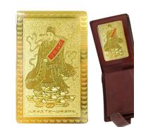 Carta di Dio della Cinese | Biglietto d'oro tradizionale cinese da collezione,Che simboleggia la e la felicità per amici e Kolle