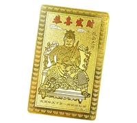 Carta Di Fortuna Del Dio Della Ricchezza, Carta D'Oro Per Amico Della Famiglia, Carta Di Dio Cinese Della Ricchezza | Carta Di Dio Della Fortuna Collezione Di Carte D'Oro Cinesi Traditionn