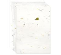 Carta di gelso naturale, formato A4, 50 fogli visibili, in fibra di riso, stampabile, per decoupage, scrittura, pittura, creazione di biglietti, artigianato fai da te