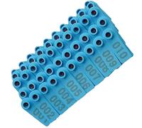 Carta di identificazione del bestiame, Confezione da 100 marchi auricolari for bestiame multicolore, diametro 3 cm, for bovini, ovini e suini(Blue,801-900)