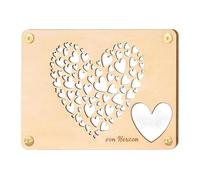 Carta di nozze d'amore,Carta d'amore di nozze,Biglietto di auguri romantico di amore - biglietto di auguri in legno per matrimonio, biglietto di auguri di amore in legno