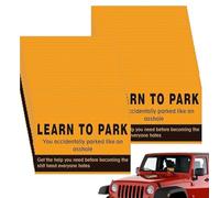 Carta di penalità per parcheggio povero, carte per parcheggio povero | 50X Note sulle violazioni del parcheggio per diversi motivi: auto, ridicoli scherzi di parcheggio per adulti