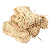 Carta di Raphia Naturale 6 Pezzi per Mazzi di Fioristi Decorazione di Raphia di Natale
