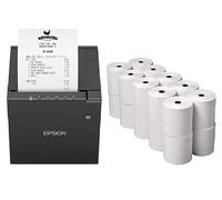 Carta di ricambio per ricevute, compatibile con stampanti Just EAT Epson TM-M30 da 80 mm, 20 rotoli