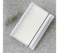 Carta di ricarica/foglie sciolte per cartelline portadocumenti ad anello rotondo con copertura a 6 fori da 8,5 pollici A5 (A5 Cover only-White, 1 Package)
