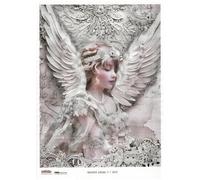 Carta di riso A4 Scraplove - decoupage per scrapbooking - Angelo luminoso 7