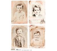 Carta di riso A4 Scraplove - Scraplove Scrapbook - Ragazzo Vintage Foto 1 Personaggi Ragazzi Retrò