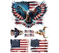 Carta di riso Bandiera dell'Aquila del 4 luglio, 29 x 40cm (1pc) - per decoupage di poster per mobili da CRAFT KREATIVELY