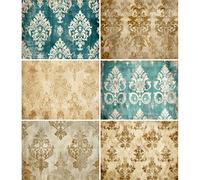 Carta di riso damascata vintage, 21 x 27 cm, per decoupage, mobili, tecnica mista, biglietti e artigianato, decoupage CRAFT KREATIVELY