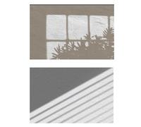Carta di sfondo per fotografia opaca 3D su entrambi i lati (Wall Shadow Backgrou