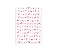 Carta di trasferimento dell'argilla del cuore dell'amore per l'orecchino dell'argilla che fa i gioielli di carta solubile in acqua fogli di trasferimento del cuore di San Valentino adesivo