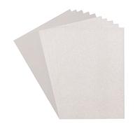 vaessen creative Florence Cartoncino 216 Carta Glitterata (250 g/m, A4, 10 Fogli, per Scrapbooking, Creazione di Biglietti, Fustellatura e Altro Mestiere, Cartone, Grigio Chiaro & Argento