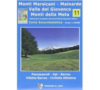 Carta e guida. Monti Marsicani, Mainarde e Valle del Giovenco. 24 escursioni... Con carta escursionistica 1:25.000. Ediz. italiana e inglese