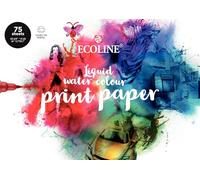 Ecoline Print - Carta da disegno, formato DIN A4, 75 fogli sfusi, carta da stampa, 150 g/m²