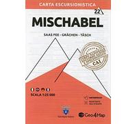 Carta escursionistica Alpi del Mischabel (Saas Fee Grächen)